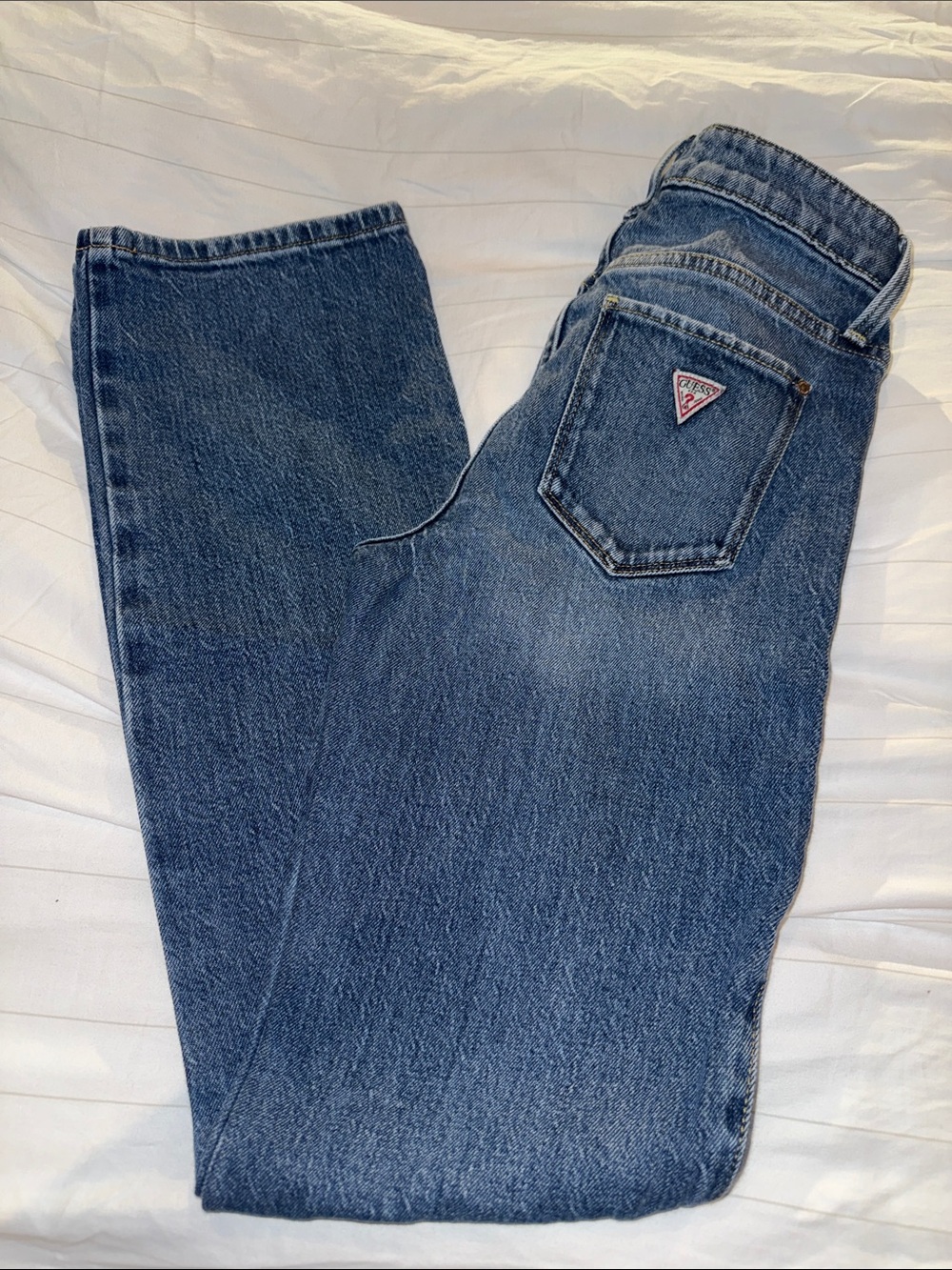 Guess Women's Sexy Straight Jeans in Blue Denim 25